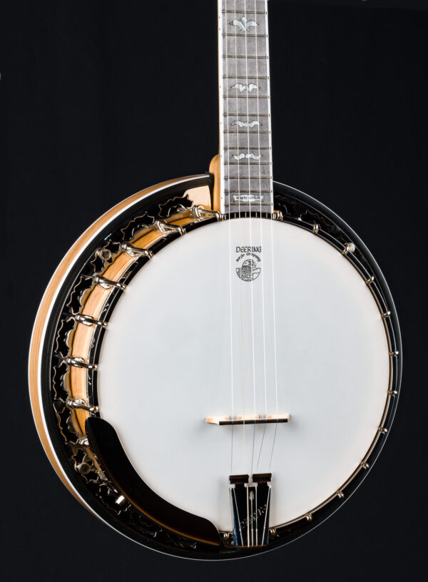 Deering White Lotus Banjo AE40 (15)