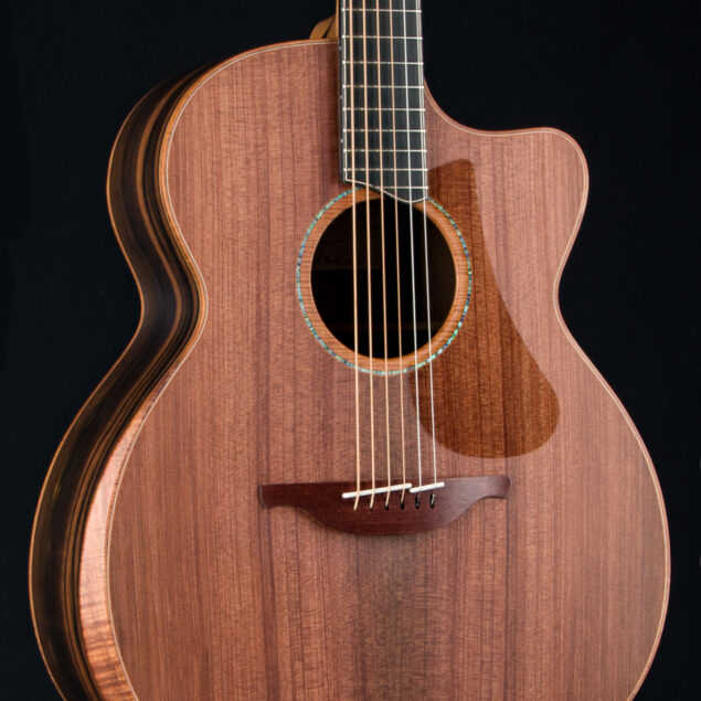Lowden O-50C Macassar Ebony and Sinker Redwood with Bevel