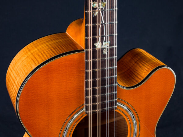 PW Crump I-GC Irish Bouzouki Flamed Koa and Spruce Sunburst 