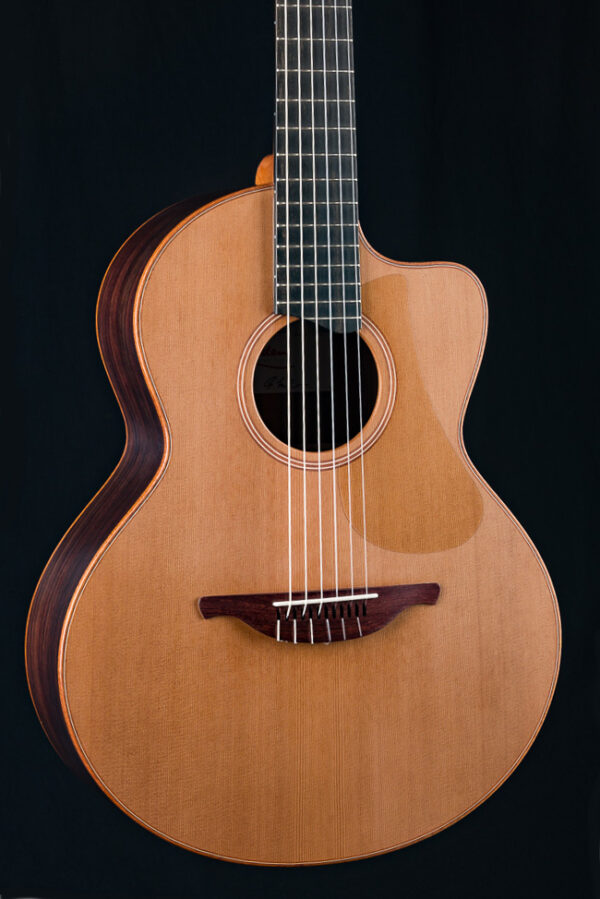 Lowden S-25J Jazz Series Nylon String Indian Rosewood and Red