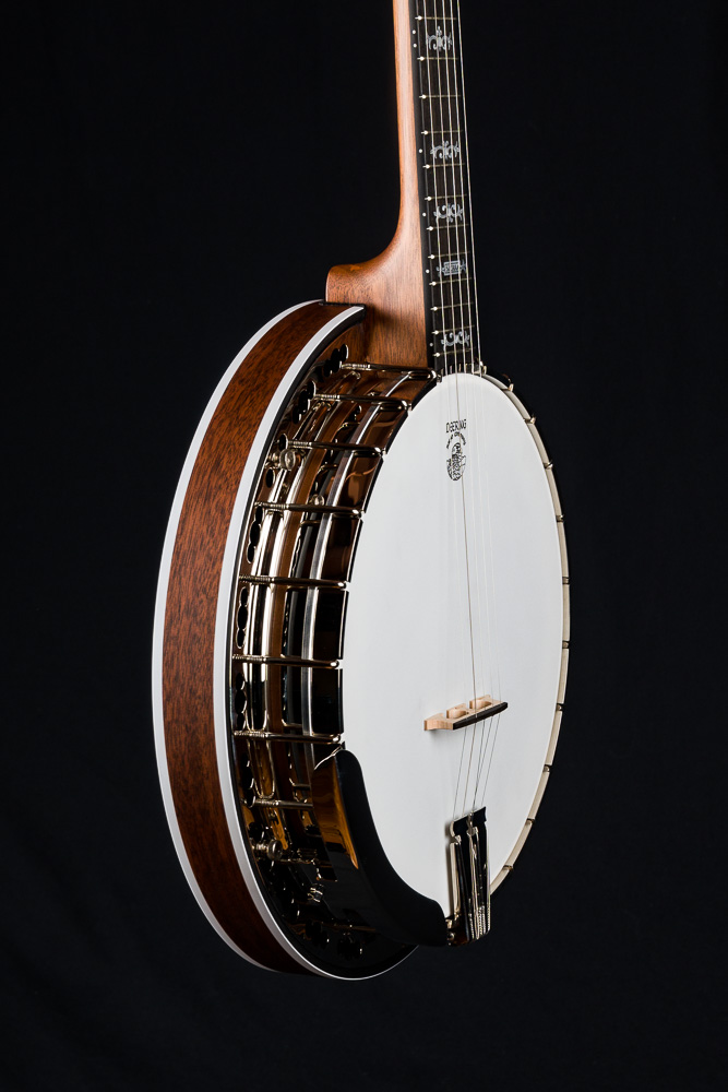 Deering Sierra Mahogany Custom 5-String Banjo with Radiused Fretboard and  Tapered Resonator