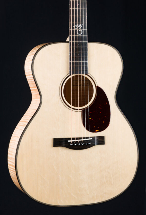 Santa Cruz OM Flamed Maple and Bearclaw European Spruce Custom