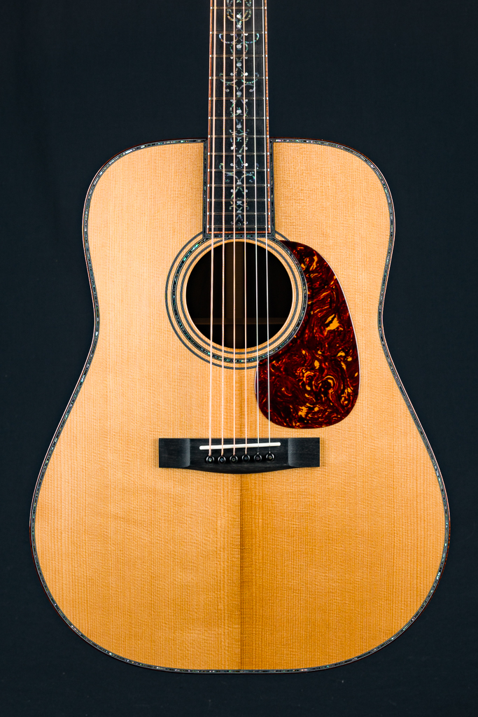 Huss & Dalton TD-R 42 Double Necklace Custom Brazilian Rosewood and Thermo  Cured Adirondack Spruce with Paua Pearl
