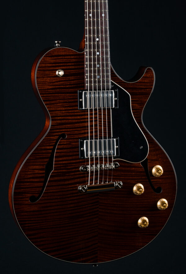 エレキギター Collings SoCo Mahogany Lollar Pickups Collings SoCo Semi-Hollow Body Flamed Maple and Mahogany Rootbeer