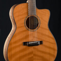 Bourgeois GAC Sawmill Custom Flamed Redwood and Figured Walnut with Maple Neck