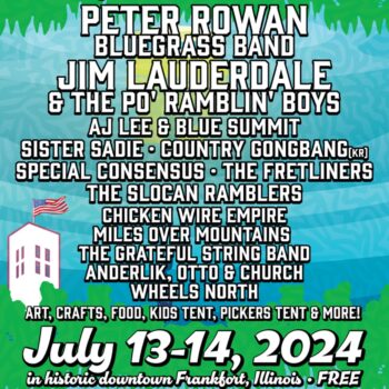 12th Annual Frankfort Bluegrass Festival July 13th & 14th 2024