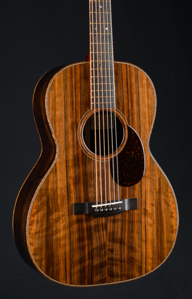 Santa Cruz 000 African Blackwood and Figured Sinker Redwood Custom