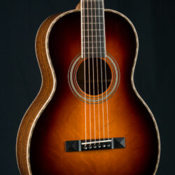 Huss & Dalton 0-SP Parlor 12-Fret Figured Black Walnut and and Bearclaw Sitka Spruce Sunburst Custom