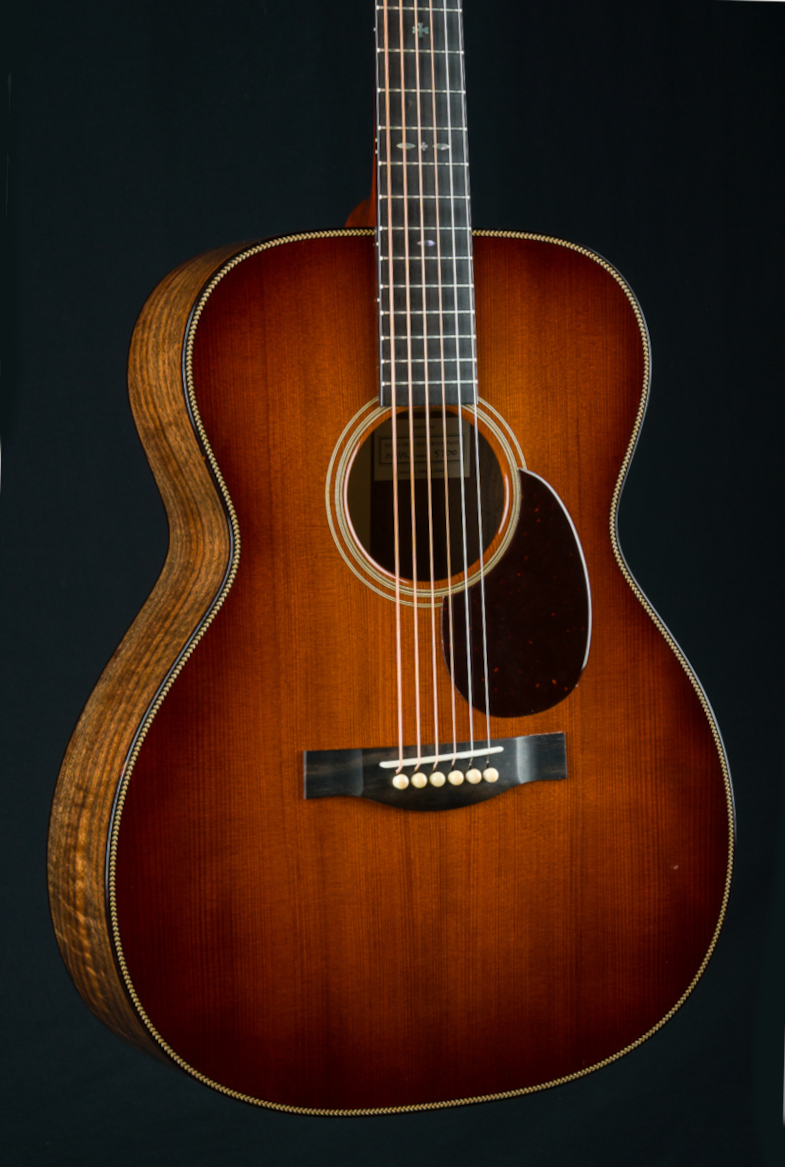 Santa Cruz OM Pre-War Figured Walnut and Redwood Sunburst Custom Used (2020)