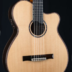 Kirk Sand RSM Richard Smith Model Brazilian Rosewood and Sitka Spruce Nylon String with Pickup Used (2016)